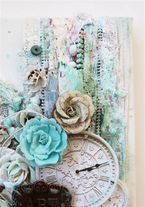My Craft And Garden Tales Mixed Media Canvas With Tutorial Mixed