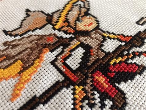 This pdf counted cross stitch pattern available for instant download. Mercy pixel spray - cross-stitch | Overwatch Amino