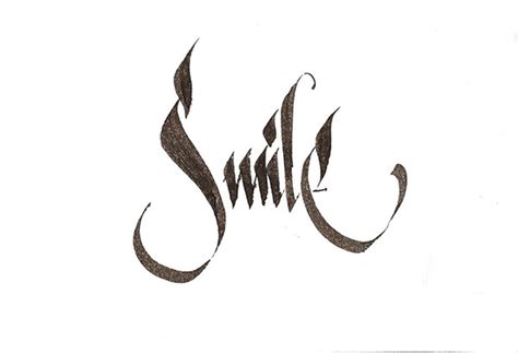 Smile Calligraphy On Behance