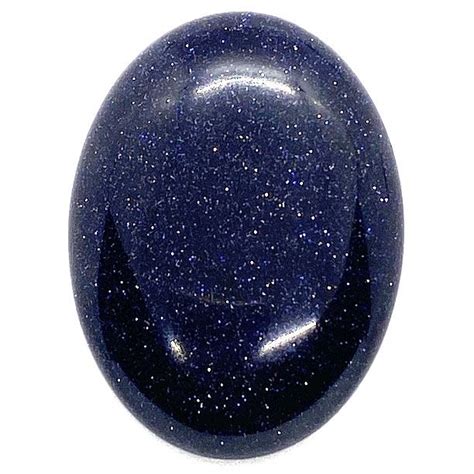 Semi Precious Stones Blue Goldstone 40x30mm Stone Cabochon Large