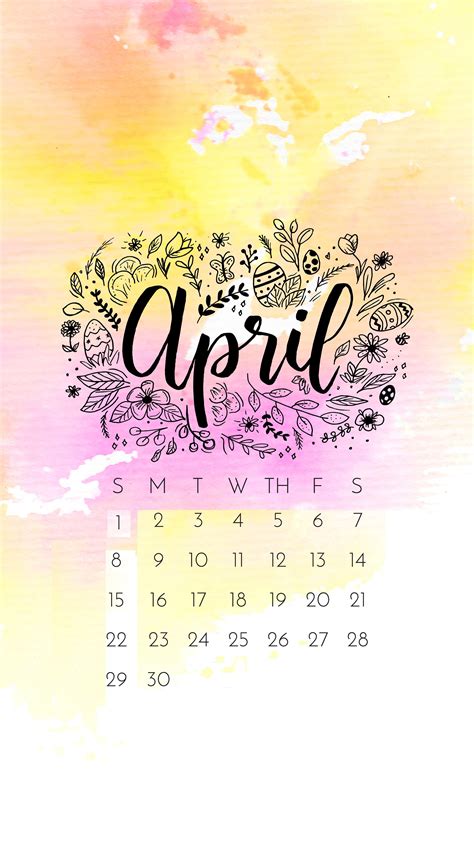 April 2018 Calendar Wallpapers Wallpaper Cave