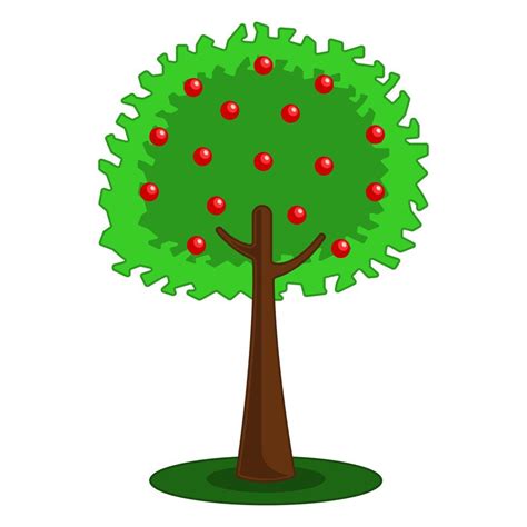 Manzano árbol Frutal árbol Frutal Dibujo Animado Ppt Png Imágenes