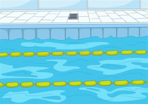 Cartoon Background Of Swimming Pool Stock Illustration Illustration