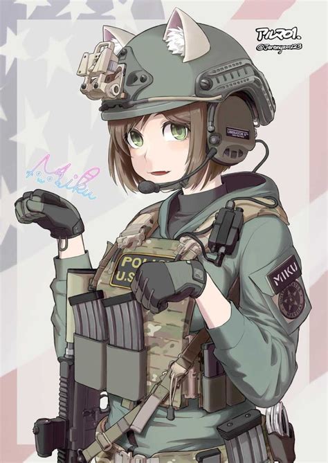 Anime Girls With Guns Part 224 Anime Warrior Girl Anime Warrior