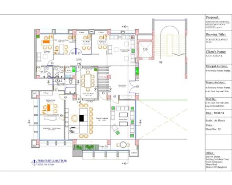 Drawing Architectural And Interior 2d Detail Floor Plan In