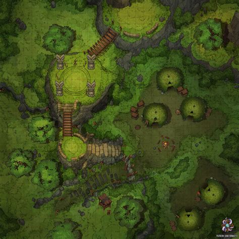 Forest Goblin Hideout Battle Map By Hassly On Deviantart
