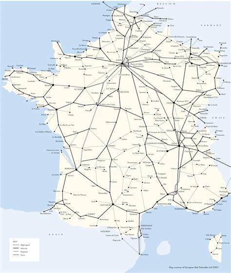 Map Of France With Train Routes Allyce Maitilde