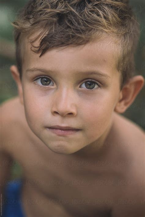Portrait Of A Little Boy By Dejan Ristovski