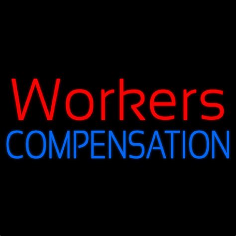 Custom Workers Compensation Neon Sign Usa Custom Neon Signs Shop