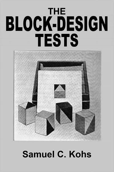 The Block Design Tests By Samuel C Kohs Ebook Barnes And Noble
