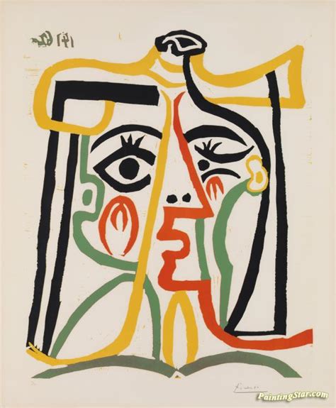 Head Of A Woman Tete De Femme Artwork By Pablo Picasso Oil Painting