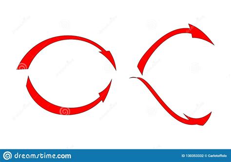 Red Arrows Set Vector Stock Vector Illustration Of Point 130353332