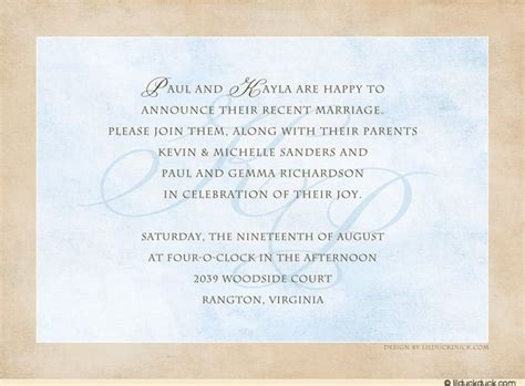 Maybe you would like to learn more about one of these? Reception Only Invitation Wording