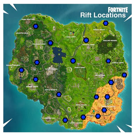 Fortnite Rift Locations Rift Spawn Locations For Fortnite Challenge