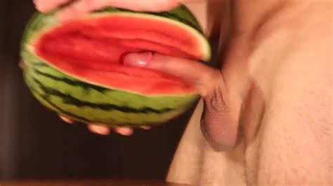Water Melon Cum Fucking A Melon And Cumming