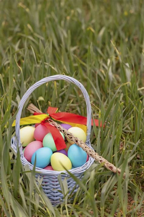Easter Still Life With Colored Eggs Stock Image Image Of Decoration