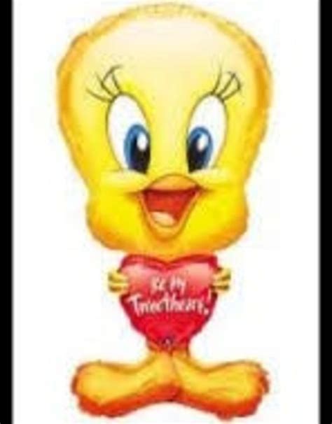 31 Tweety Bird Valentine Heart Supershape Foil Balloon Gags