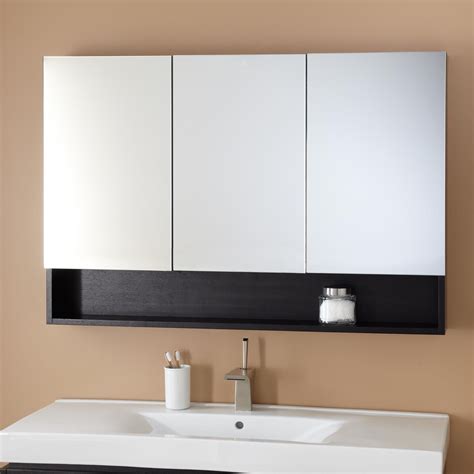 Can be wall mounted or recessed into the wall. 48" Kyra Medicine Cabinet - Bathroom