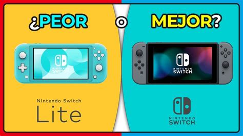 ¿cuál Es La Diferencia Entre Nintendo Switch Y Nintendo Switch Lite
