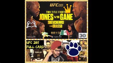 Ufc 285 Full Card Predictions Youtube
