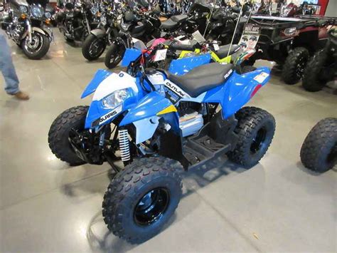 New 2016 Polaris Outlaw 110 Efi Voodoo Blue Atvs For Sale In North