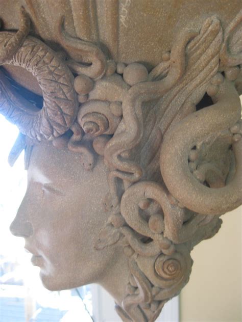 Medusa Head Ceramic Sculpture Planter Head Piece Statue