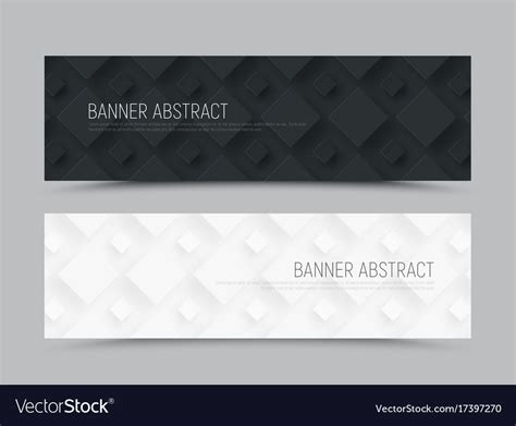 Design A Horizontal Banner In A Minimalist Vector Image