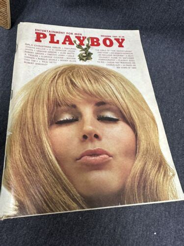 December 1969 Vintage Playboy Magazine With Centerfold Ebay
