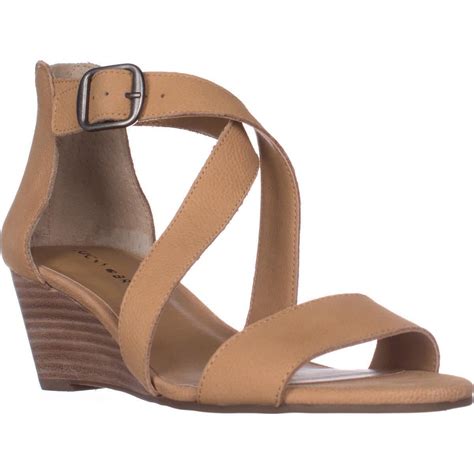 Lucky Brand Womens Lucky Brand Jenley Strappy Wedge Sandals Glazed