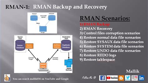 Rman 1 Backup And Recovery Rman Database And Archivelog Backup Rman