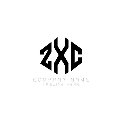 Zxc Letter Logo Design With Polygon Shape Zxc Polygon And Cube Shape