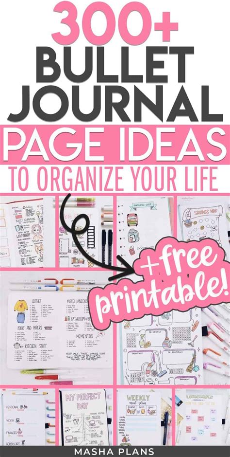 300 Bullet Journal Page Ideas To Organize Your Life Artofit