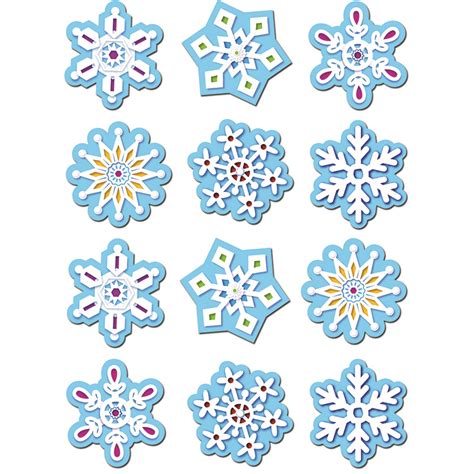 Snowflakes Stickers Holidays And Seasons Online Teacher Supply Source