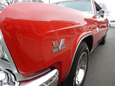 1966 Chevrolet Caprice Regal Red Matchs 396 Muncie 4 Speed Tach