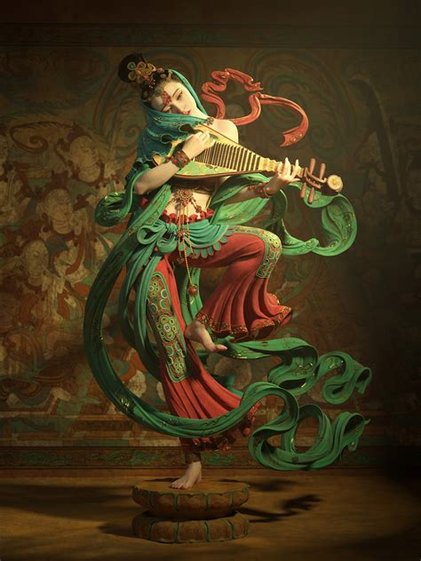 Dancing Apsara By Qi Sheng Luo 回云阙 ♢ 罗其胜