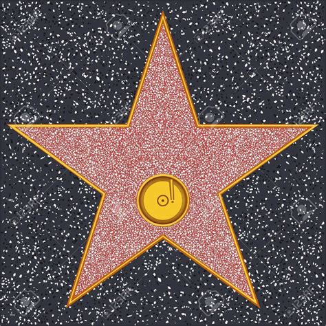 Hollywood Walk Of Fame Star Template