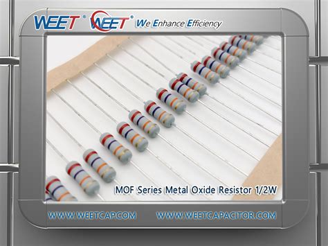 Weet Mof Series Metal Oxide Resistor 1 2w Standard Tolerance ± 1 ± 2
