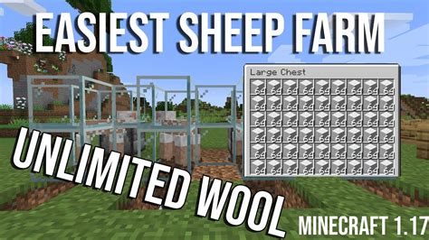 Easiest Sheep Farm Minecraft 117 Youtube