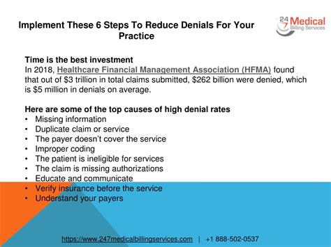 Ppt Implement These 6 Steps To Reduce Denials For Your Practice