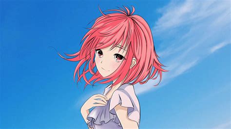 Download Wallpaper 1920x1080 Girl Glance Cute Anime Full Hd Hdtv Fhd 1080p Hd Background