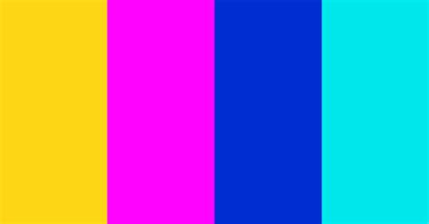 Neon Retro Color Scheme Blue