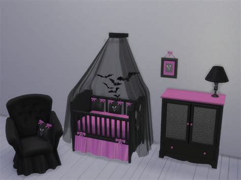Porcelandollys Baby Bat Nursery Crib