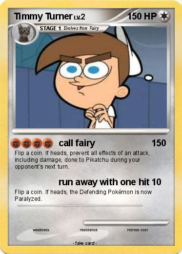 Pokémon Timmy Turner 49 49 Call Fairy My Pokemon Card