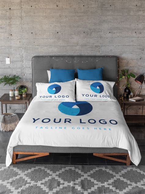 Logo Customized Monogrammed Bed Sheets Corporate Branding And Promotion