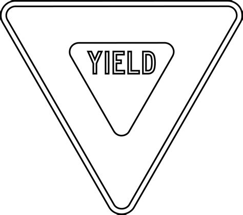 Image Result For Yield Traffic Sign For Coloring Construction Signs