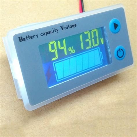 V Universal Battery Capacity Voltmeter Tester Lcd Car Lead Acid