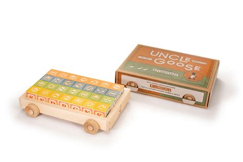 Uncle Goose Classic Abc Blocks With Wagon Bobangles