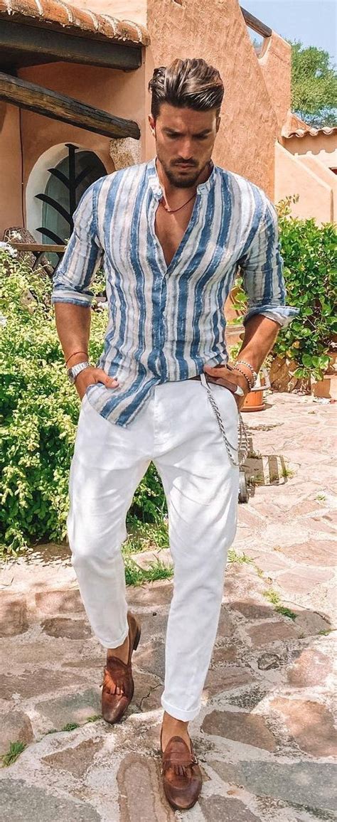 Ways To Style The Linen Shirt Outfit This Summer In Linen Shirt Outfit Mens Summer