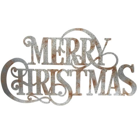 Get Merry Christmas Galvanized Metal Wall Decor Online Or Find Other