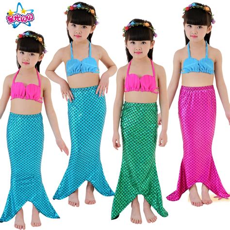 Pcs Mermaid Tail Shell Halter Swimmable Swimwear Swimsuit Beachwear